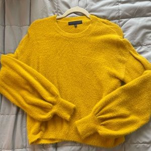 Furry super warm yellow sweater
